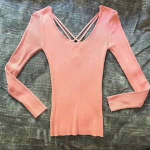 Super cute open back top